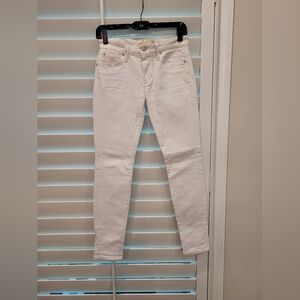Joe's White Mid Rise Jeans